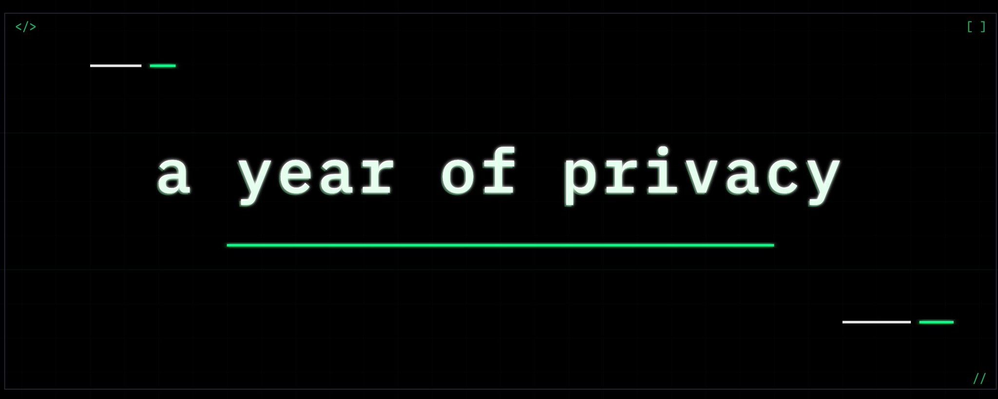 A Year of Privacy header image